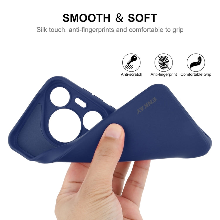 For Huawei Pura 70 ENKAY Hat-Prince Liquid Silicone Shockproof Protective Soft Case