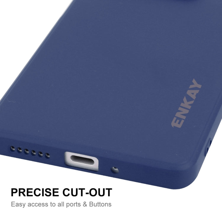 For Redmi Note 13 5G ENKAY Hat-Prince Liquid Silicone Shockproof Soft Phone Case