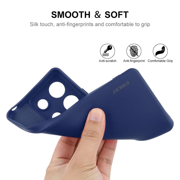 For Redmi Note 13R Pro ENKAY Hat-Prince Liquid Silicone Shockproof Soft Phone Case