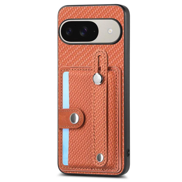 For Google Pixel 10 / 10 Pro Wristband Kickstand Card Wallet Back Cover Phone Case with Tool Knife