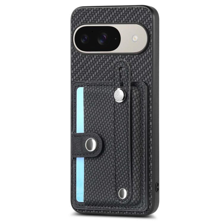 For Google Pixel 10 Pro XL Wristband Kickstand Card Wallet Back Cover Phone Case with Tool Knife
