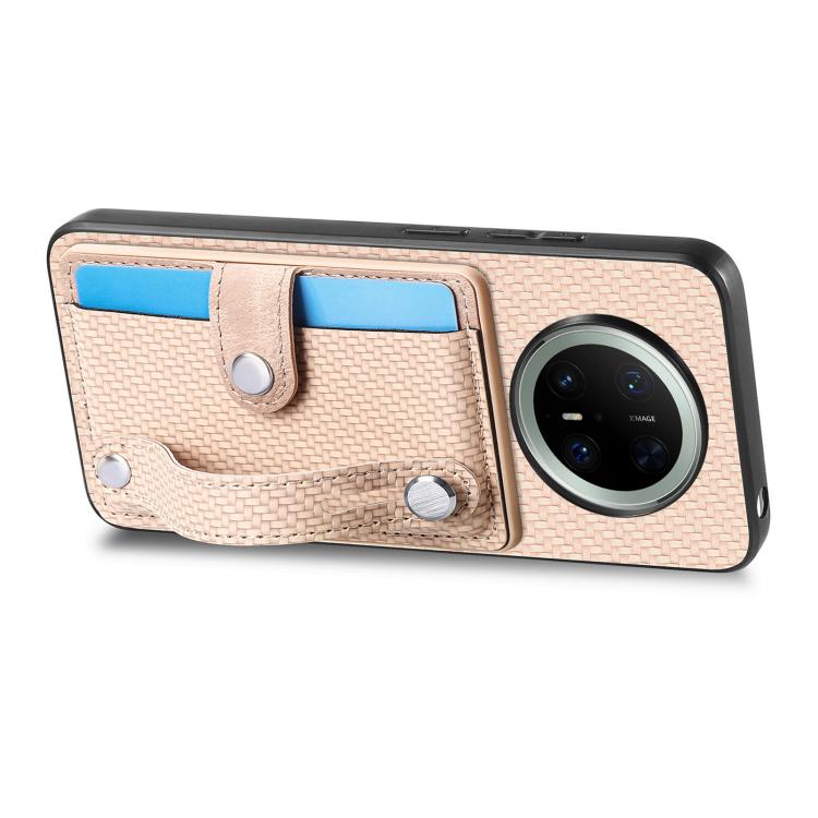 For Huawei Mate 70 Wristband Kickstand Card Wallet Back Cover Phone Case with Tool Knife