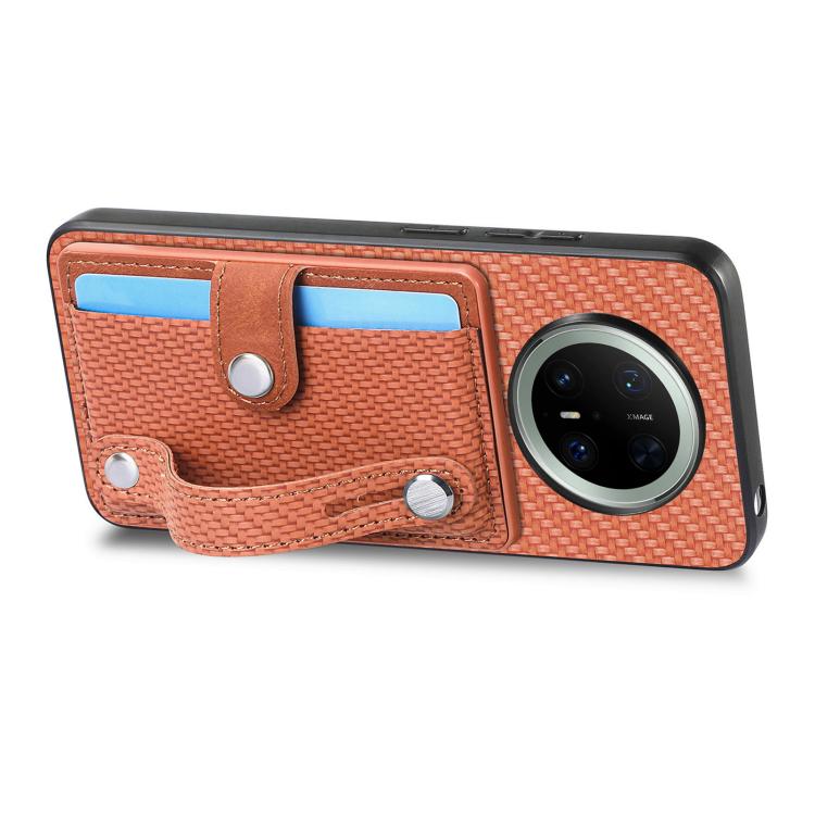 For Huawei Mate 70 Pro Wristband Kickstand Card Wallet Back Cover Phone Case with Tool Knife