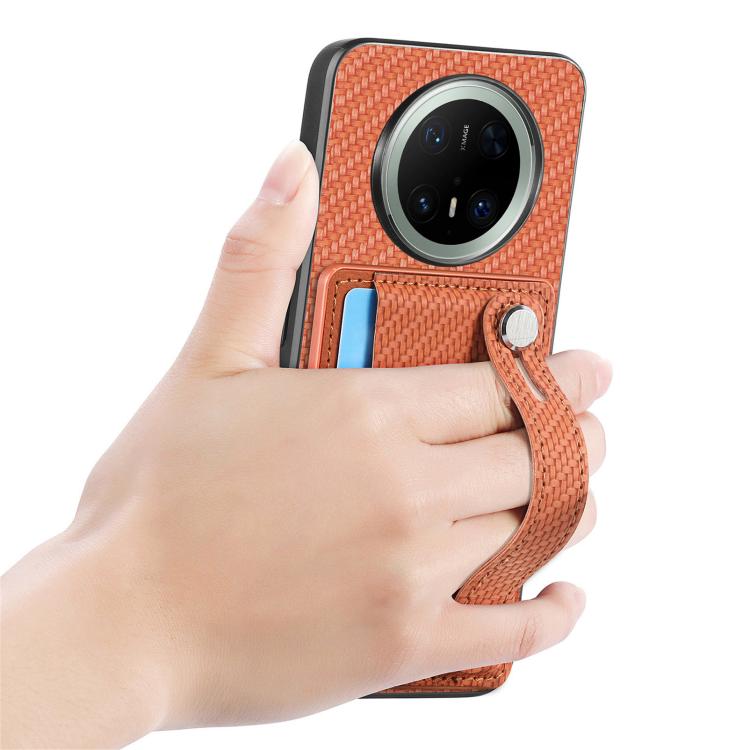 For Huawei Mate 70 Pro Wristband Kickstand Card Wallet Back Cover Phone Case with Tool Knife
