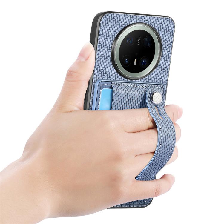 For Huawei Mate 70 Pro Wristband Kickstand Card Wallet Back Cover Phone Case with Tool Knife