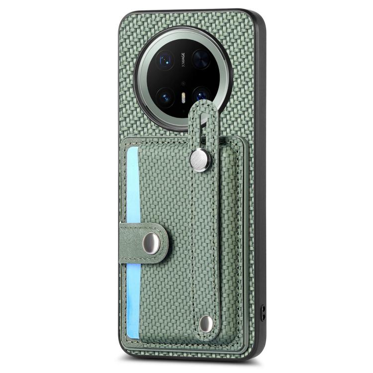 For Huawei Mate 70 Pro Wristband Kickstand Card Wallet Back Cover Phone Case with Tool Knife