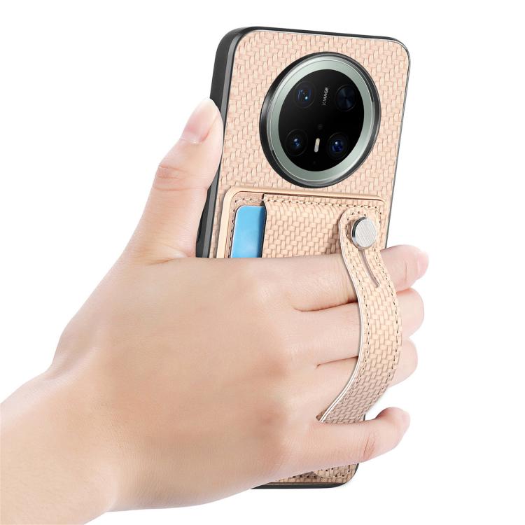 For Huawei Mate 70 Pro Wristband Kickstand Card Wallet Back Cover Phone Case with Tool Knife