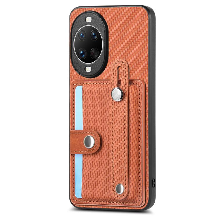 For Huawei nova 14 Wristband Kickstand Card Wallet Back Cover Phone Case with Tool Knife