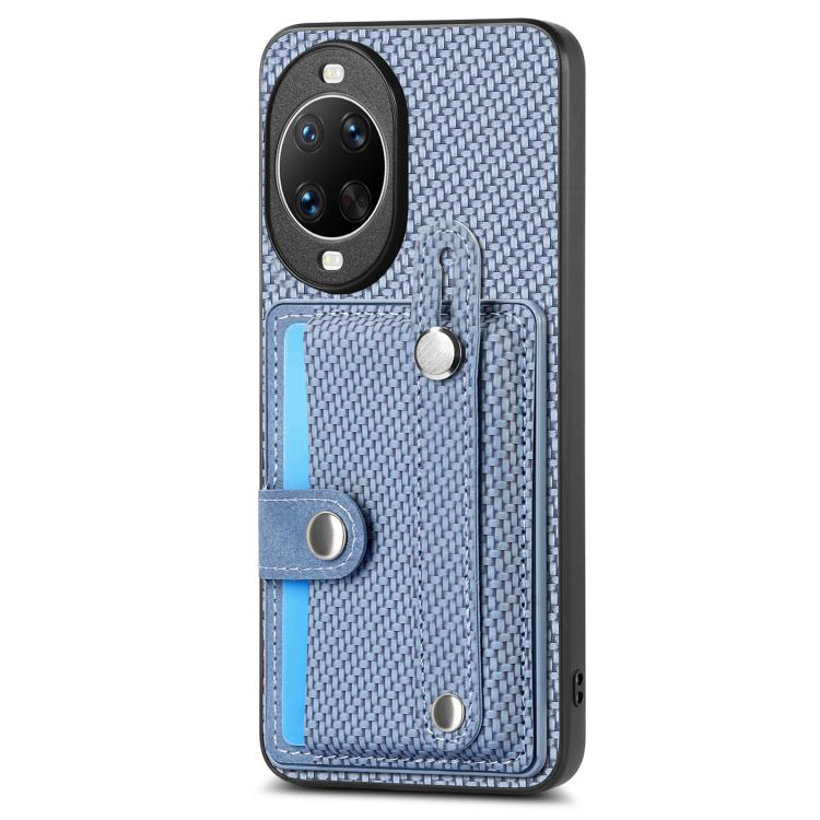 For Huawei nova 14 Pro Wristband Kickstand Card Wallet Back Cover Phone Case with Tool Knife