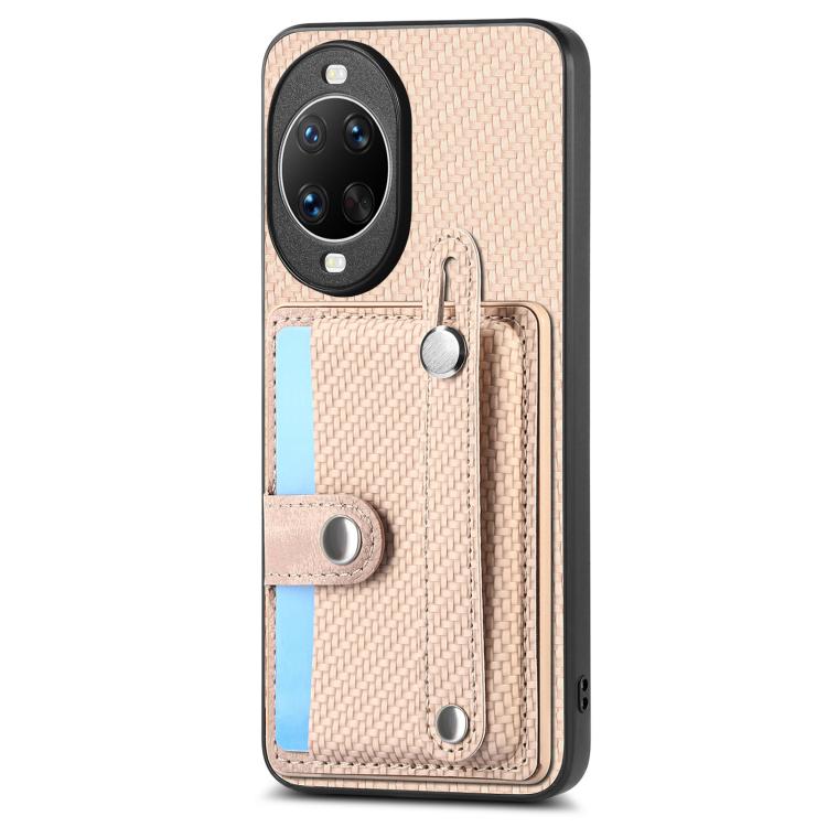 For Huawei nova 14 Pro Wristband Kickstand Card Wallet Back Cover Phone Case with Tool Knife