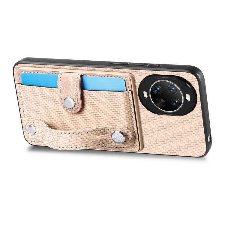 For Huawei nova 14 Pro Wristband Kickstand Card Wallet Back Cover Phone Case with Tool Knife
