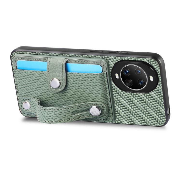 For Huawei nova 14 Ultra Wristband Kickstand Card Wallet Back Cover Phone Case with Tool Knife