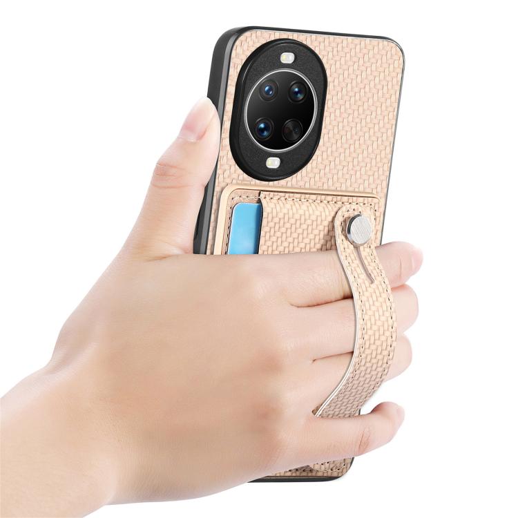 For Huawei nova 14 Ultra Wristband Kickstand Card Wallet Back Cover Phone Case with Tool Knife