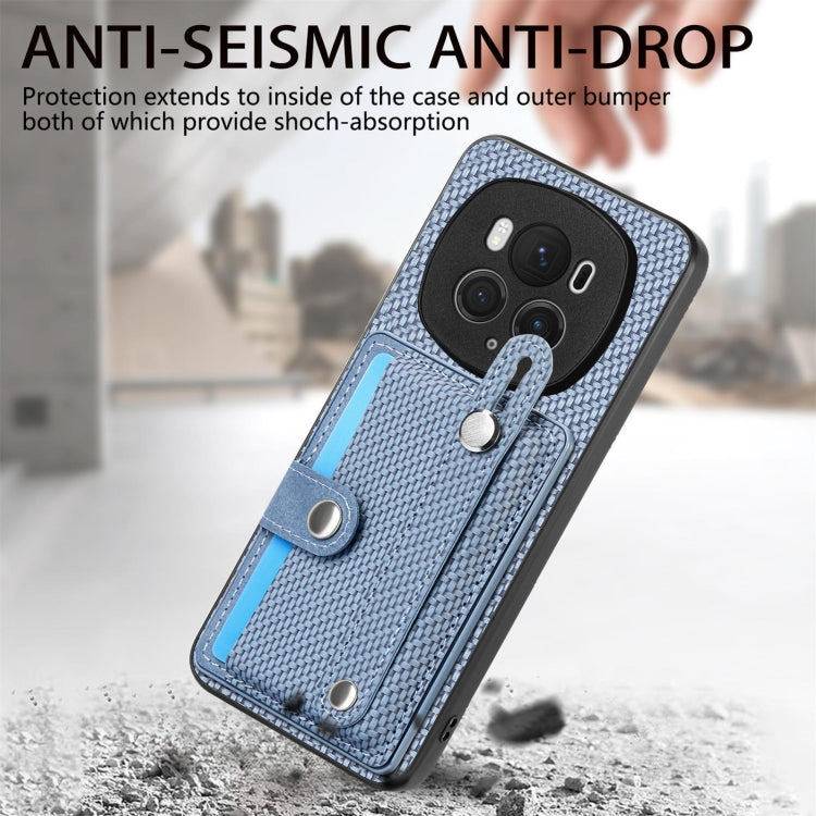 For Honor Magic 6 5G Wristband Kickstand Card Wallet Back Cover Phone Case with Tool Knife