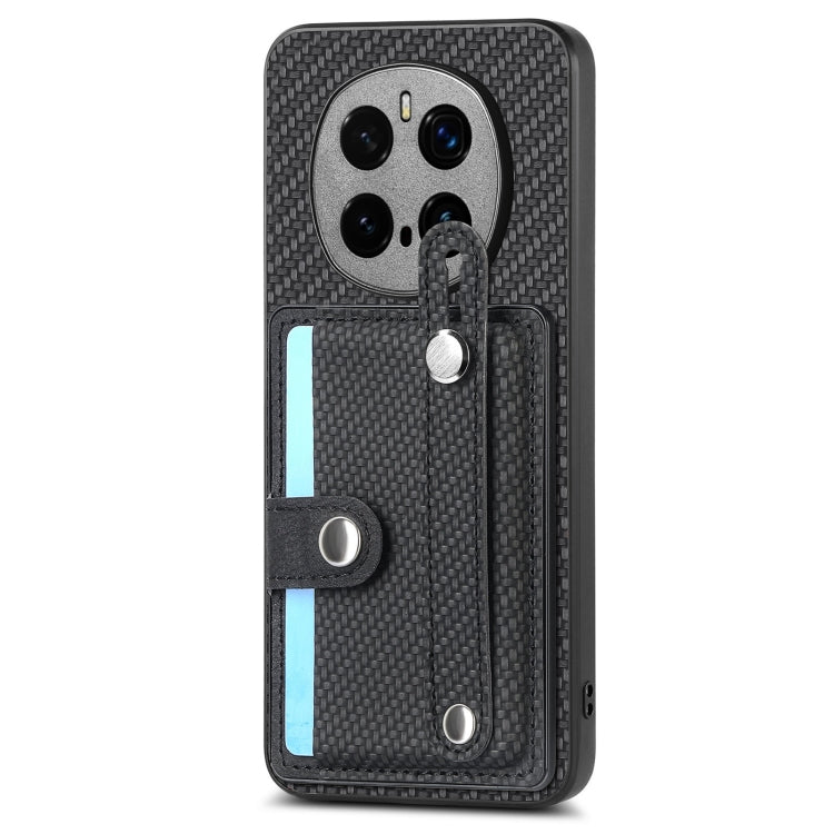 For Honor Magic7 Pro Wristband Kickstand Card Wallet Back Cover Phone Case with Tool Knife