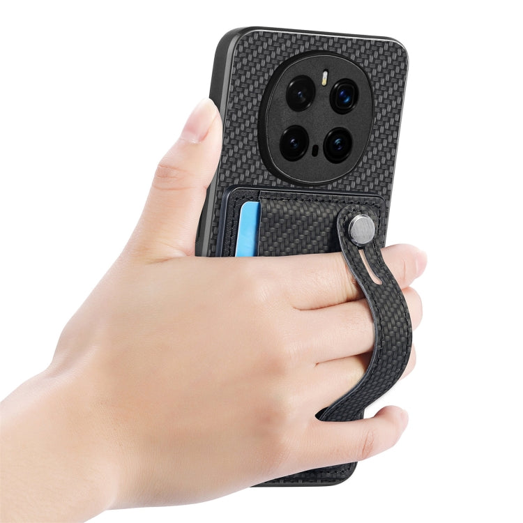 For Honor Magic7 Pro Wristband Kickstand Card Wallet Back Cover Phone Case with Tool Knife
