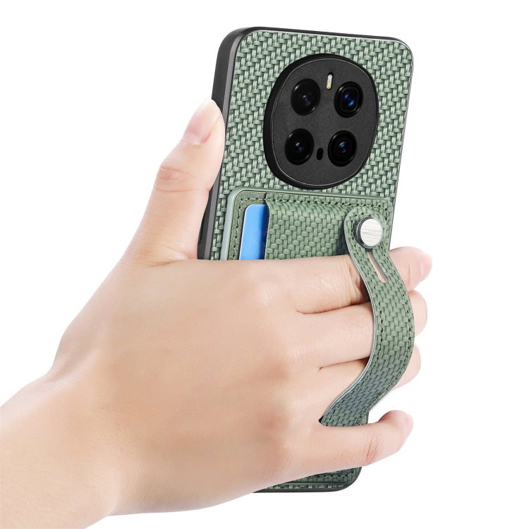 For Honor Magic7 Pro Wristband Kickstand Card Wallet Back Cover Phone Case with Tool Knife