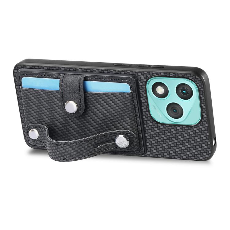 For Honor 400 Lite Global Wristband Kickstand Card Wallet Back Cover Phone Case with Tool Knife