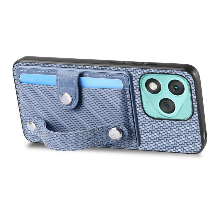 For Honor 400 Lite Global Wristband Kickstand Card Wallet Back Cover Phone Case with Tool Knife