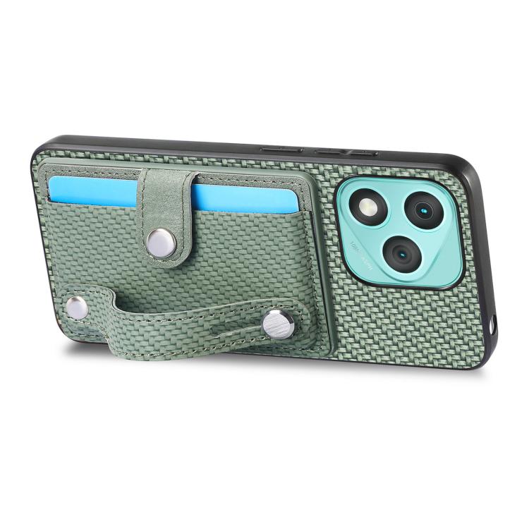 For Honor 400 Lite Global Wristband Kickstand Card Wallet Back Cover Phone Case with Tool Knife