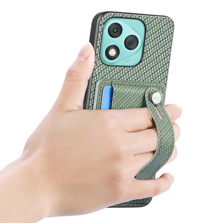 For Honor 400 Lite Global Wristband Kickstand Card Wallet Back Cover Phone Case with Tool Knife