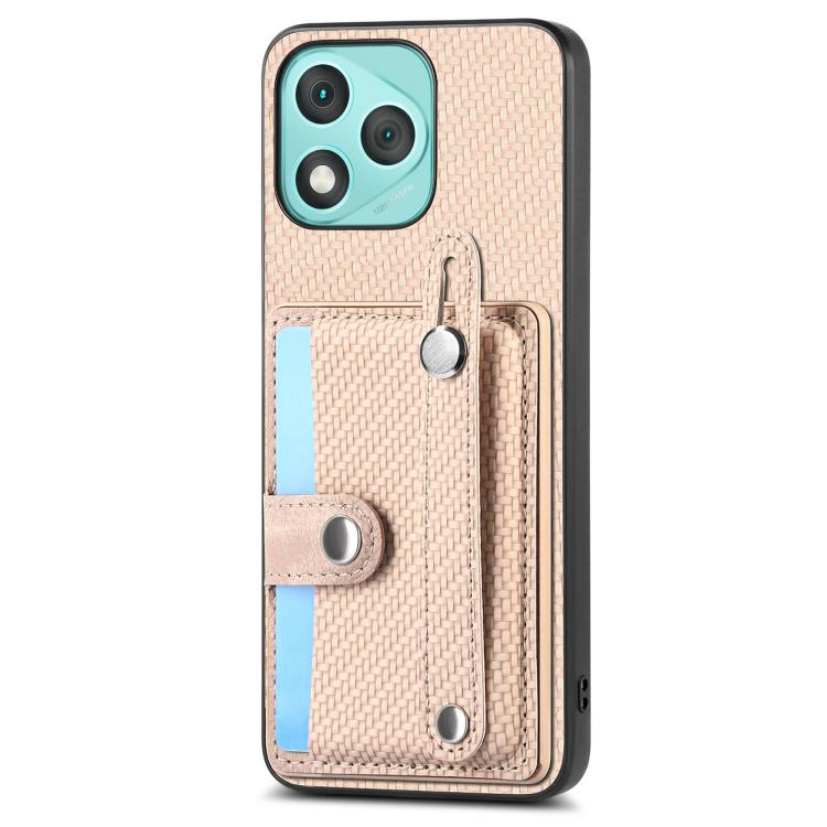 For Honor 400 Lite Global Wristband Kickstand Card Wallet Back Cover Phone Case with Tool Knife