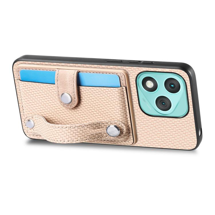 For Honor 400 Lite Global Wristband Kickstand Card Wallet Back Cover Phone Case with Tool Knife