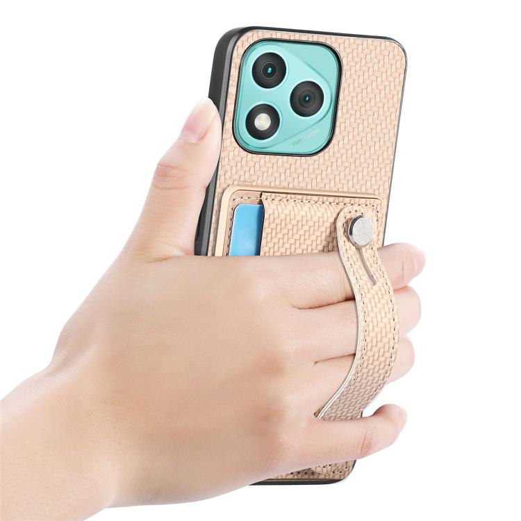 For Honor 400 Lite Global Wristband Kickstand Card Wallet Back Cover Phone Case with Tool Knife