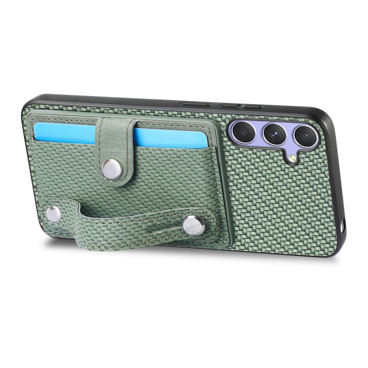For Samsung Galaxy S25 5G Wristband Kickstand Wallet Back Phone Case with Tool Knife
