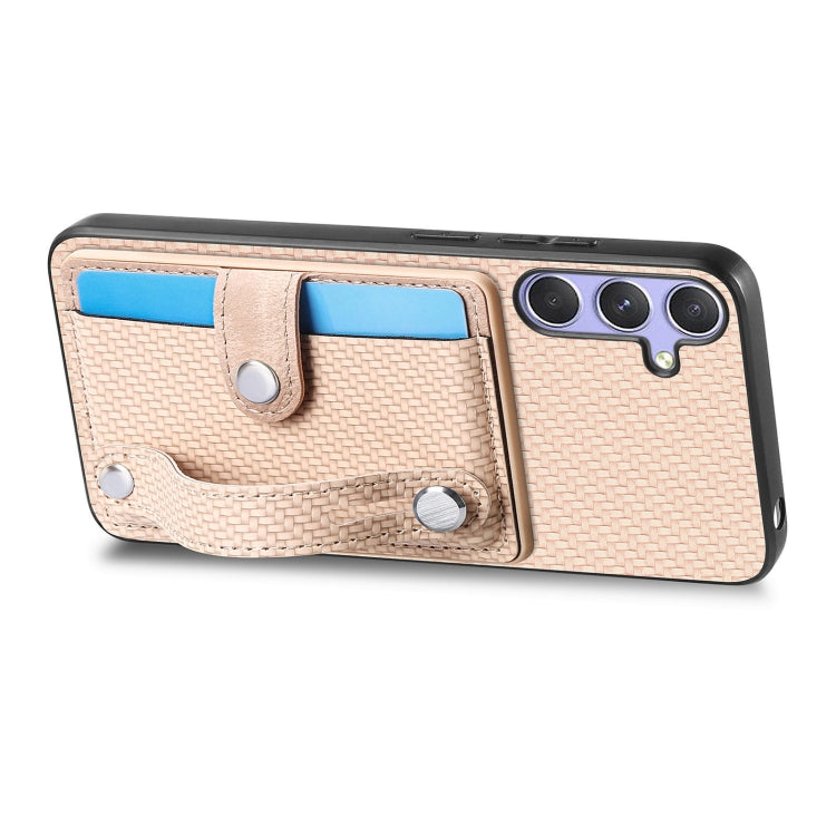 For Samsung Galaxy S25 5G Wristband Kickstand Wallet Back Phone Case with Tool Knife