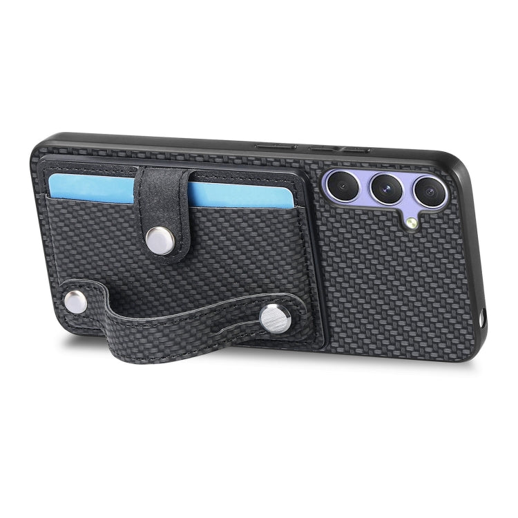 For Samsung Galaxy S25+ 5G Wristband Kickstand Wallet Back Phone Case with Tool Knife