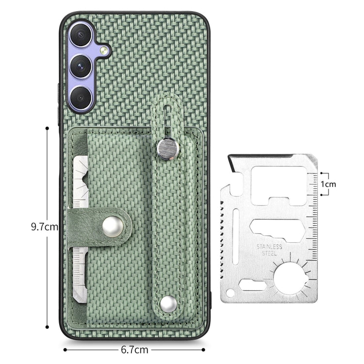 For Samsung Galaxy S25 Ultra 5G Wristband Kickstand Wallet Back Phone Case with Tool Knife
