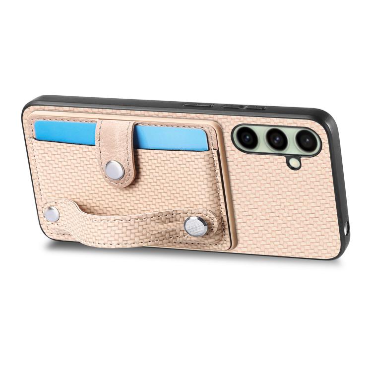 For Samsung Galaxy A36 Wristband Kickstand Wallet Back Phone Case with Tool Knife