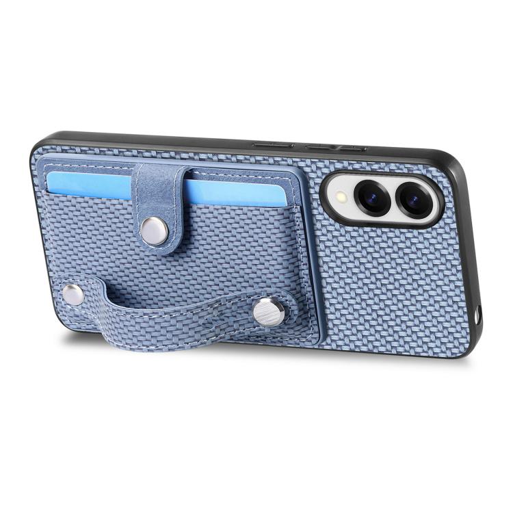 For Samsung Galaxy S25 Edge 5G Wristband Kickstand Wallet Back Phone Case with Tool Knife