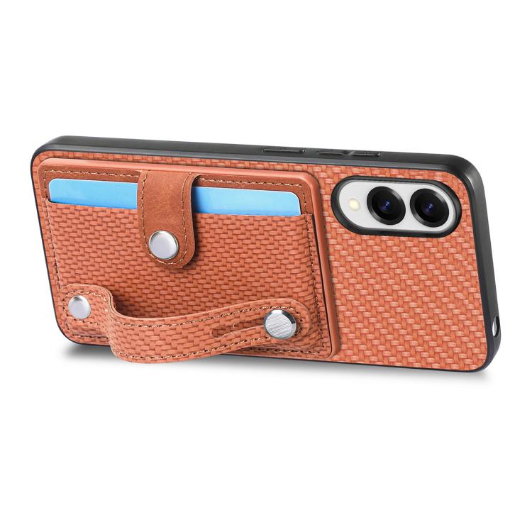For Samsung Galaxy S25 Edge 5G Wristband Kickstand Wallet Back Phone Case with Tool Knife
