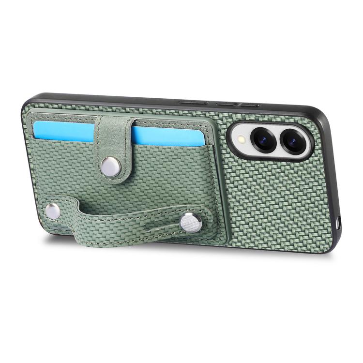 For Samsung Galaxy S25 Edge 5G Wristband Kickstand Wallet Back Phone Case with Tool Knife