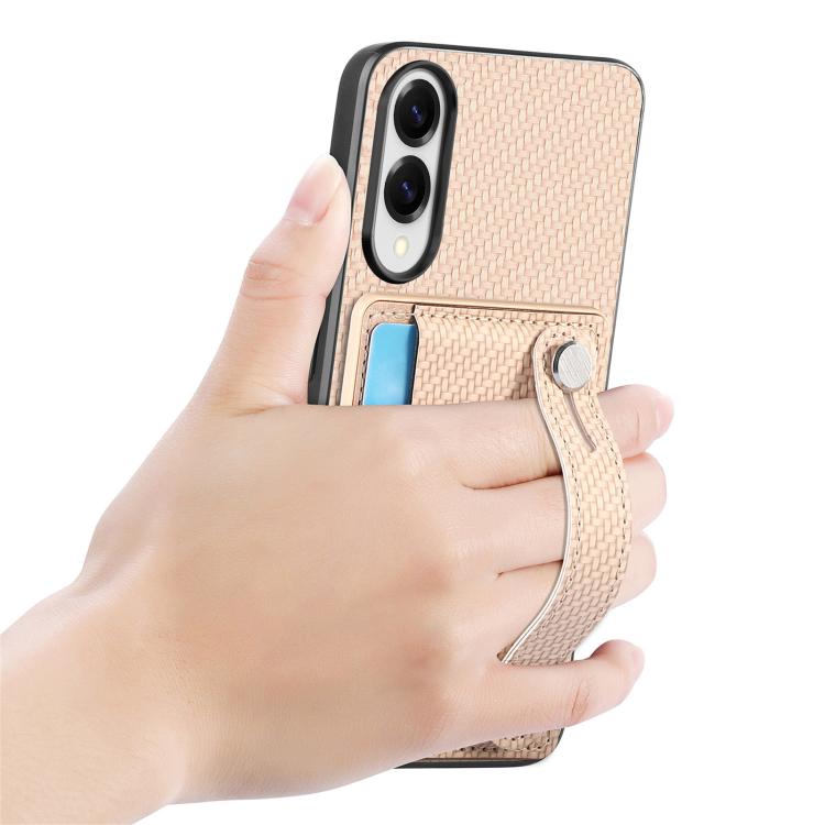 For Samsung Galaxy S25 Edge 5G Wristband Kickstand Wallet Back Phone Case with Tool Knife