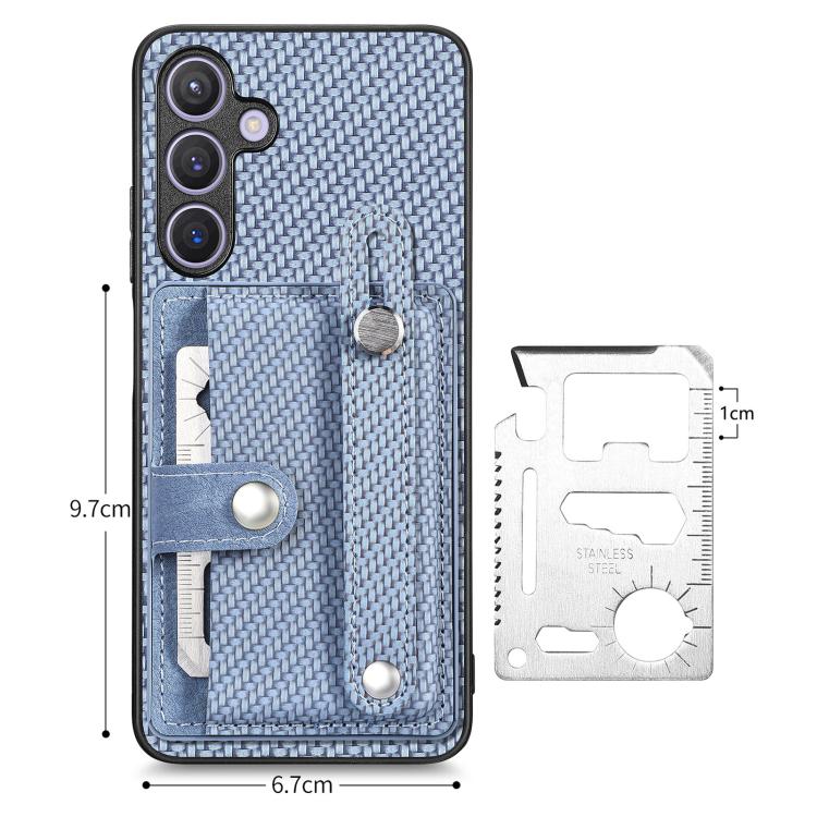 For Samsung Galaxy A57 5G Wristband Kickstand Wallet Back Phone Case with Tool Knife