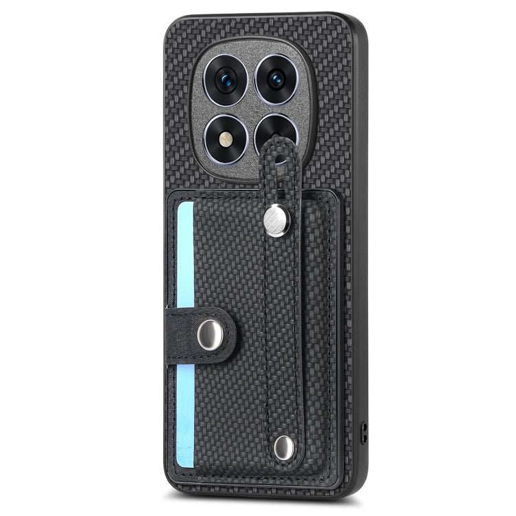 For Redmi Note 14 5G Wristband Kickstand Card Wallet Back Phone Case with Tool Knife