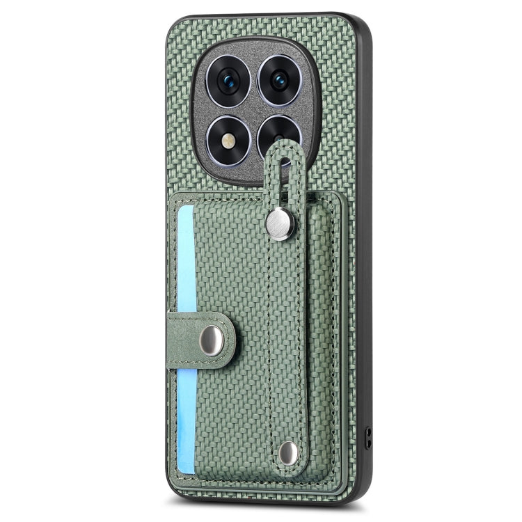 For Redmi Note 14 Pro 5G Wristband Kickstand Card Wallet Back Phone Case with Tool Knife