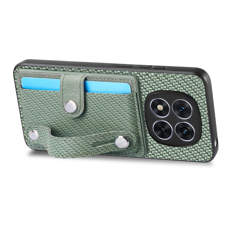 For Redmi Note 14 Pro 5G Wristband Kickstand Card Wallet Back Phone Case with Tool Knife