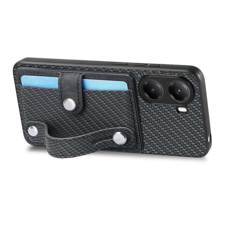 For Redmi Turbo 4 Wristband Kickstand Card Wallet Back Phone Case with Tool Knife