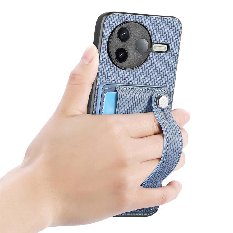 For Redmi K80 / Poco F7 Pro Wristband Kickstand Card Wallet Back Phone Case with Tool Knife