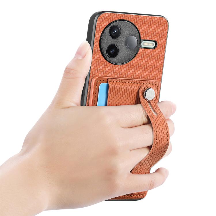 For Redmi K80 / Poco F7 Pro Wristband Kickstand Card Wallet Back Phone Case with Tool Knife