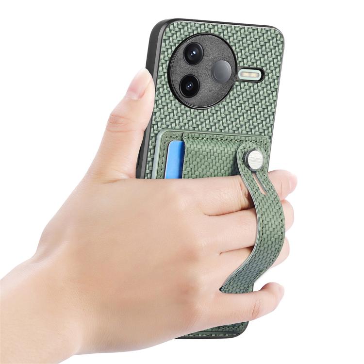 For Redmi K80 / Poco F7 Pro Wristband Kickstand Card Wallet Back Phone Case with Tool Knife