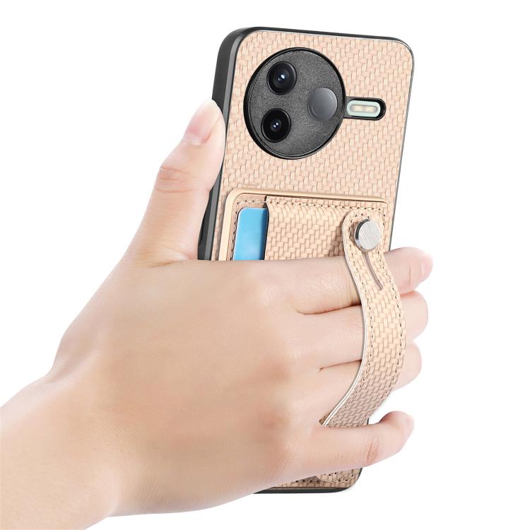 For Redmi K80 / Poco F7 Pro Wristband Kickstand Card Wallet Back Phone Case with Tool Knife
