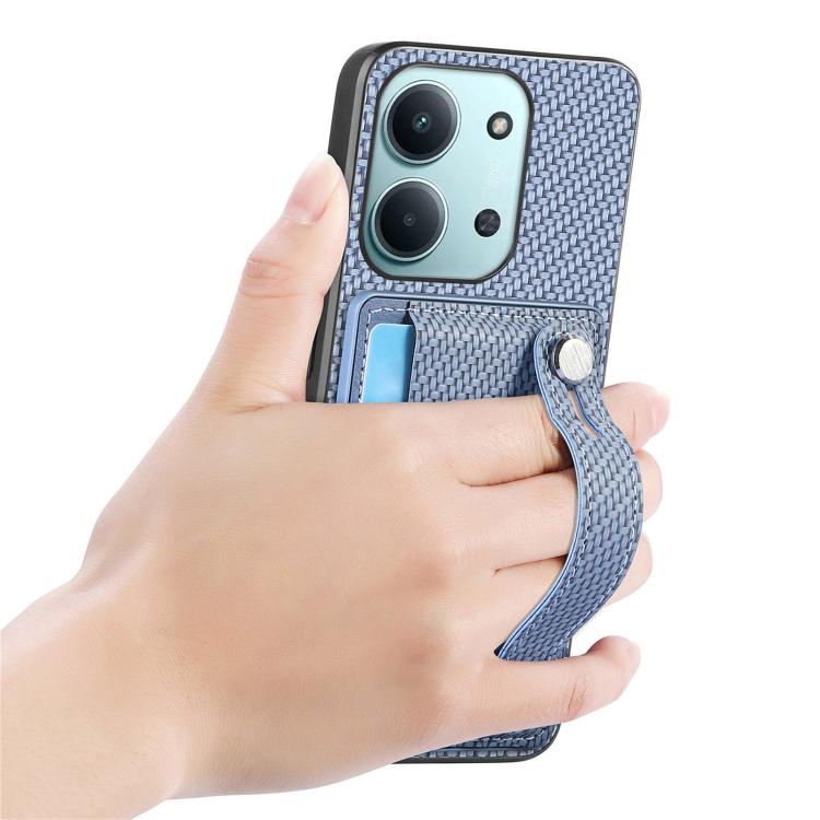 For Redmi 15C 5G / 4G Global 171mm Wristband Kickstand Card Wallet Back Phone Case with Tool Knife