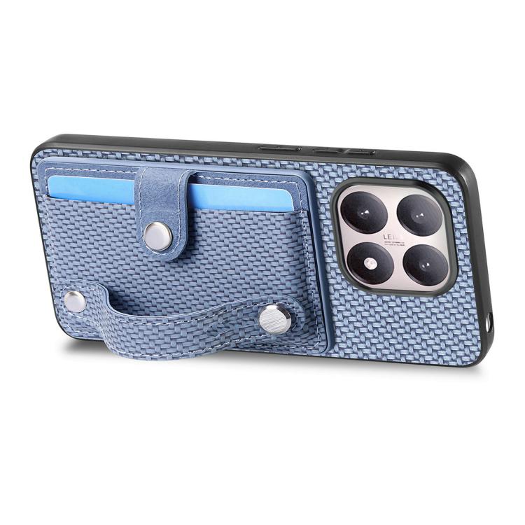 For Xiaomi 15T Wristband Kickstand Card Wallet Back Phone Case with Tool Knife