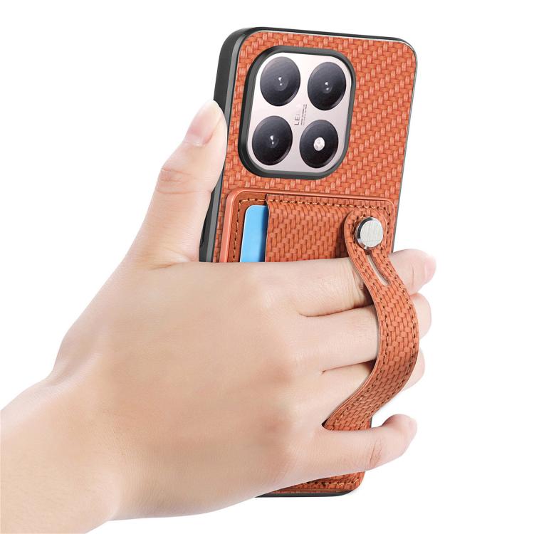 For Xiaomi 15T Wristband Kickstand Card Wallet Back Phone Case with Tool Knife