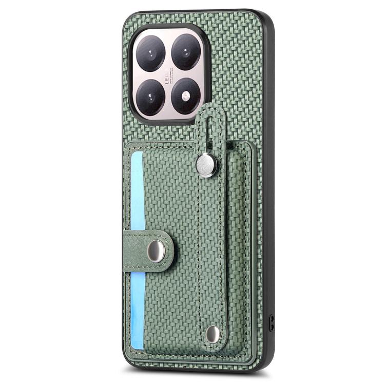 For Xiaomi 15T Wristband Kickstand Card Wallet Back Phone Case with Tool Knife